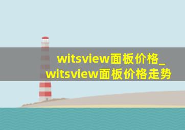 witsview面板价格_witsview面板价格走势