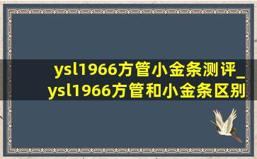 ysl1966方管小金条测评_ysl1966方管和小金条区别