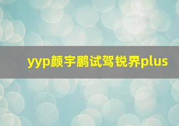 yyp颜宇鹏试驾锐界plus