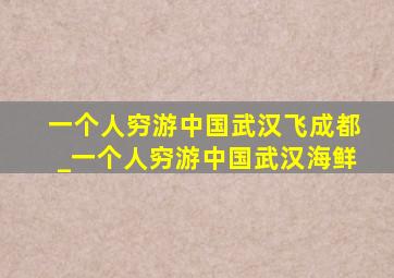 一个人穷游中国武汉飞成都_一个人穷游中国武汉海鲜