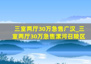 三室两厅30万急售广汉_三室两厅30万急售漯河召陵区