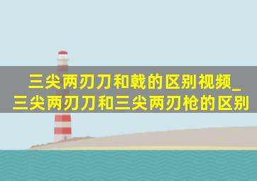 三尖两刃刀和戟的区别视频_三尖两刃刀和三尖两刃枪的区别