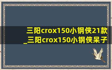 三阳crox150小钢侠21款_三阳crox150小钢侠呆子评测