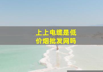 上上电缆是(低价烟批发网)吗