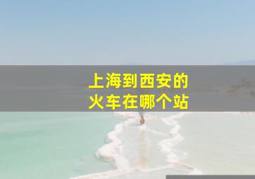 上海到西安的火车在哪个站