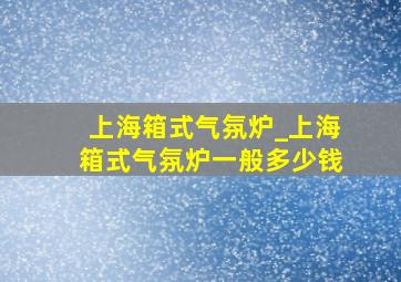 上海箱式气氛炉_上海箱式气氛炉一般多少钱