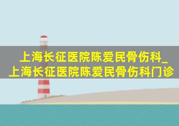 上海长征医院陈爱民骨伤科_上海长征医院陈爱民骨伤科门诊