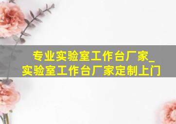 专业实验室工作台厂家_实验室工作台厂家定制上门