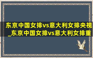 东京中国女排vs意大利女排央视_东京中国女排vs意大利女排重播