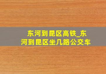 东河到昆区高铁_东河到昆区坐几路公交车