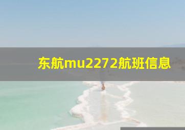 东航mu2272航班信息