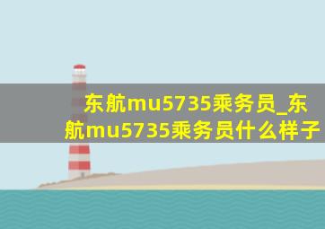 东航mu5735乘务员_东航mu5735乘务员什么样子