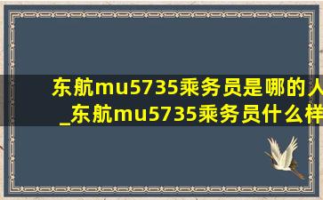 东航mu5735乘务员是哪的人_东航mu5735乘务员什么样子