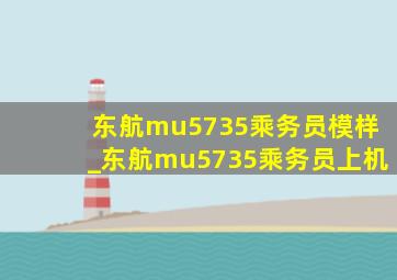 东航mu5735乘务员模样_东航mu5735乘务员上机