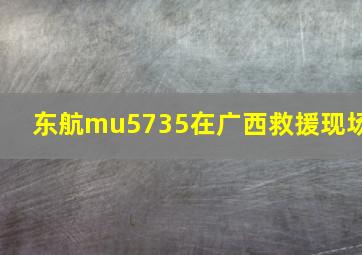 东航mu5735在广西救援现场