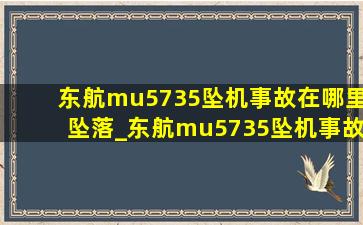 东航mu5735坠机事故在哪里坠落_东航mu5735坠机事故在哪