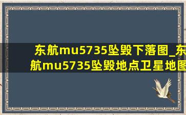 东航mu5735坠毁下落图_东航mu5735坠毁地点卫星地图