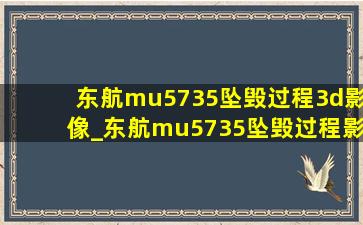 东航mu5735坠毁过程3d影像_东航mu5735坠毁过程影像还原