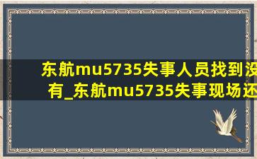 东航mu5735失事人员找到没有_东航mu5735失事现场还在搜救吗