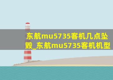 东航mu5735客机几点坠毁_东航mu5735客机机型