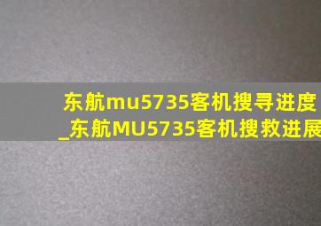 东航mu5735客机搜寻进度_东航MU5735客机搜救进展