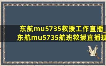 东航mu5735救援工作直播_东航mu5735航班救援直播现场