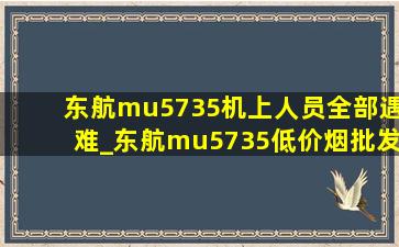 东航mu5735机上人员全部遇难_东航mu5735(低价烟批发网)遇难搜救现场