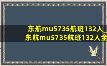 东航mu5735航班132人_东航mu5735航班132人全部遇难