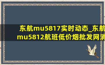 东航mu5817实时动态_东航mu5812航班(低价烟批发网)消息