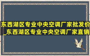 东西湖区专业中央空调厂家批发价_东西湖区专业中央空调厂家直销