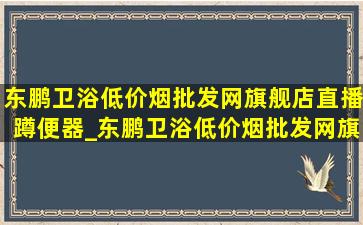 东鹏卫浴(低价烟批发网)旗舰店直播蹲便器_东鹏卫浴(低价烟批发网)旗舰店直播