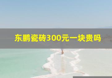 东鹏瓷砖300元一块贵吗