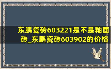 东鹏瓷砖603221是不是釉面砖_东鹏瓷砖603902的价格
