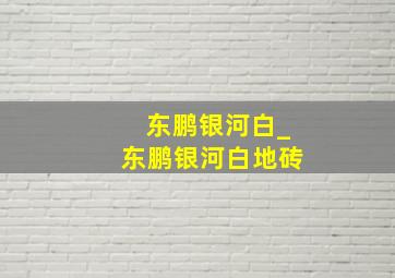 东鹏银河白_东鹏银河白地砖