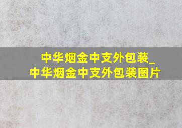 中华烟金中支外包装_中华烟金中支外包装图片