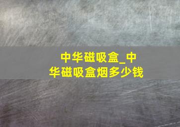 中华磁吸盒_中华磁吸盒烟多少钱