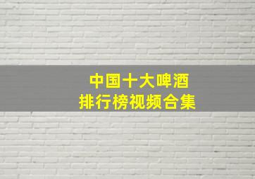 中国十大啤酒排行榜视频合集