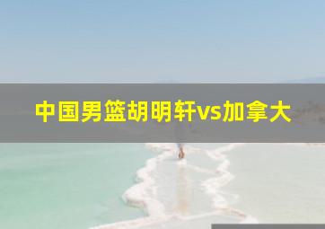 中国男篮胡明轩vs加拿大