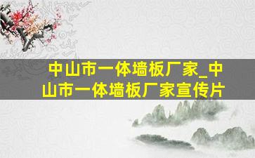 中山市一体墙板厂家_中山市一体墙板厂家宣传片