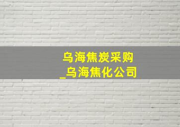 乌海焦炭采购_乌海焦化公司