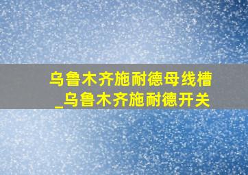 乌鲁木齐施耐德母线槽_乌鲁木齐施耐德开关