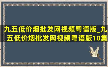 九五(低价烟批发网)视频粤语版_九五(低价烟批发网)视频粤语版10集