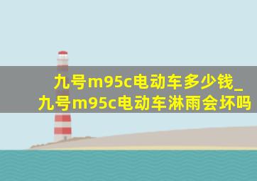 九号m95c电动车多少钱_九号m95c电动车淋雨会坏吗