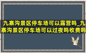 九寨沟景区停车场可以露营吗_九寨沟景区停车场可以过夜吗收费吗