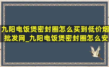 九阳电饭煲密封圈怎么买到(低价烟批发网)_九阳电饭煲密封圈怎么安装