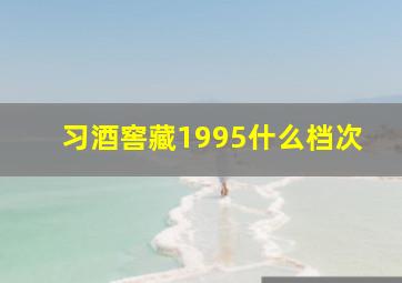 习酒窖藏1995什么档次