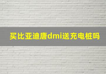 买比亚迪唐dmi送充电桩吗