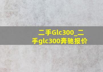 二手Glc300_二手glc300奔驰报价