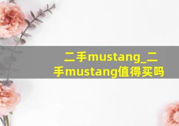 二手mustang_二手mustang值得买吗