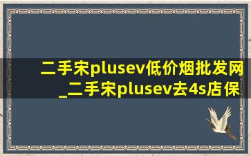 二手宋plusev(低价烟批发网)_二手宋plusev去4s店保养一下多少钱